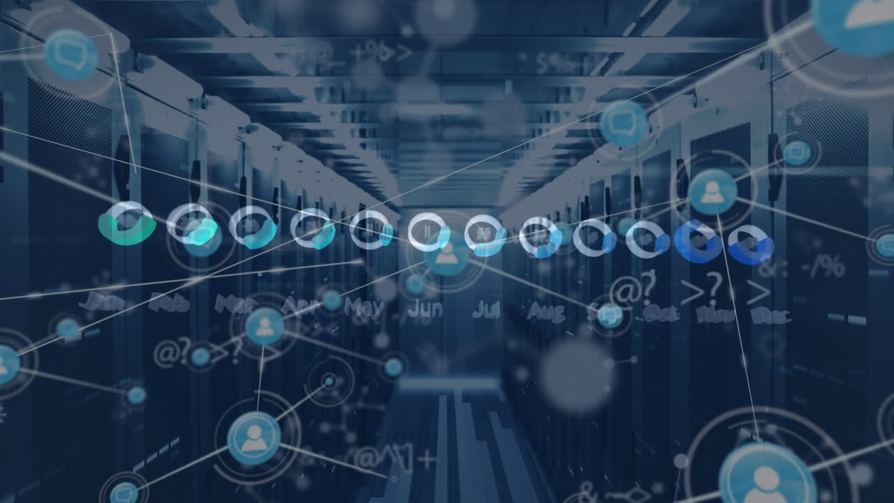 연결 네트워크의 애니메이션과 서버 을 통해 분자 데이터 처리가
