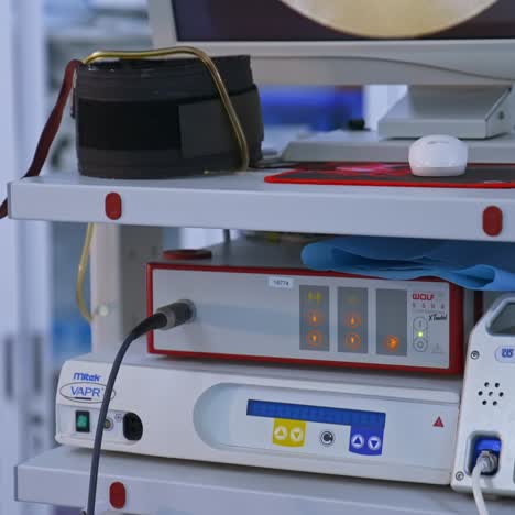 operating with laparoscopy instruments