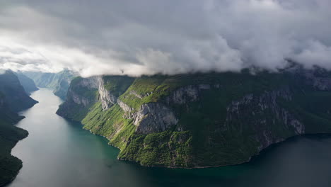 dramatic norwegian fjord landscape