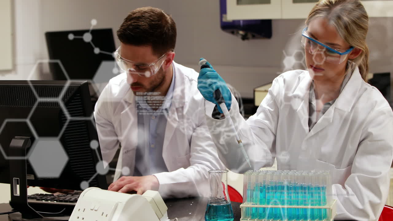 animación del procesamiento de datos en diversos científicos