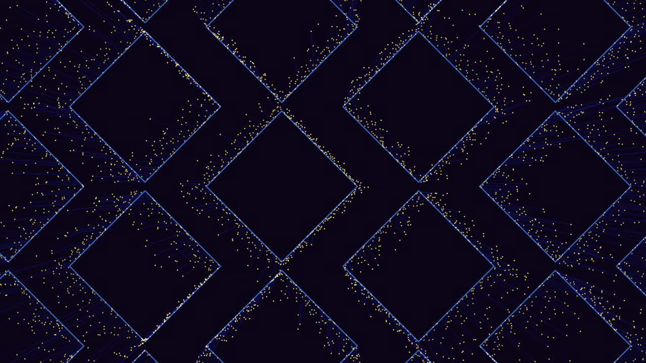 검은색에 반이는 점의 기하학적 다이아몬드 패턴