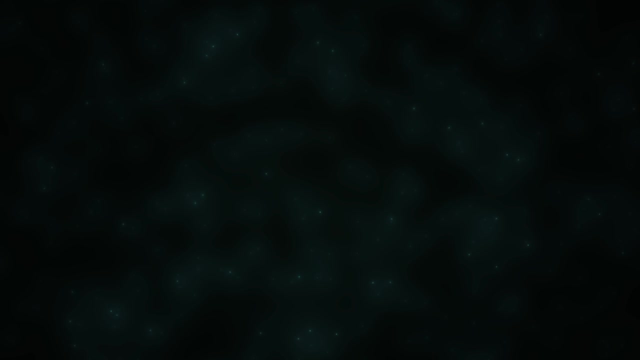 Dark Abstract Background with Shimmering Teal Light Particles