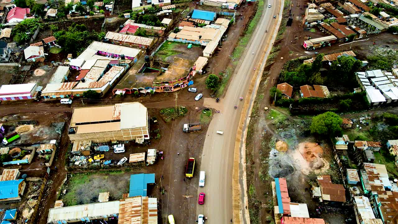 나이로비 시골 도시 풍경 케냐 도시 스카이 라인