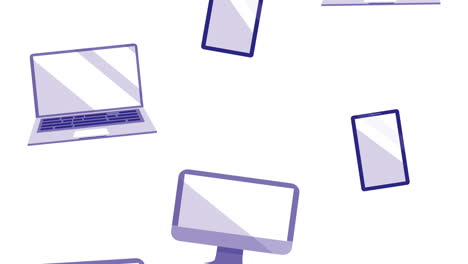 animación de patrones en computadoras y teléfonos inteligentes