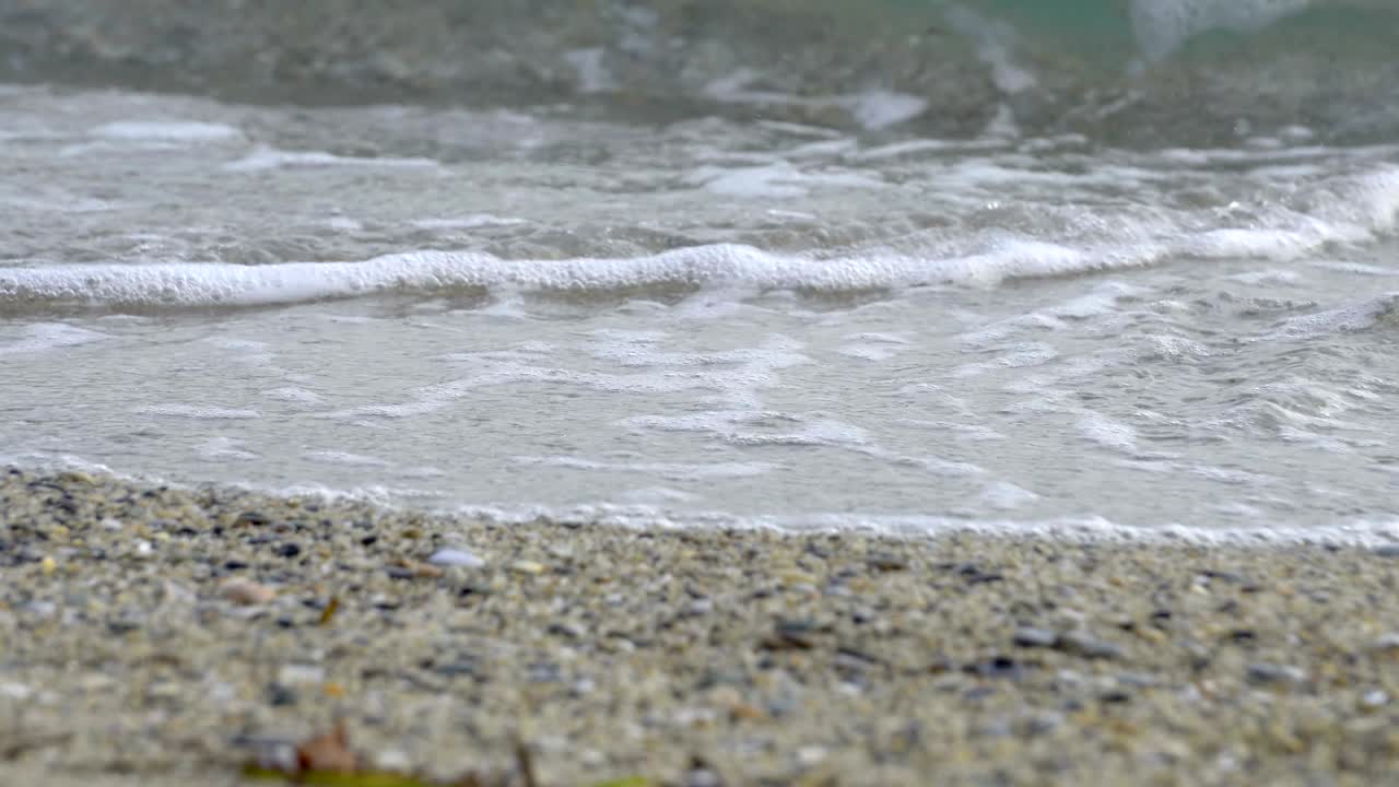 색 질감 물 자갈 해변