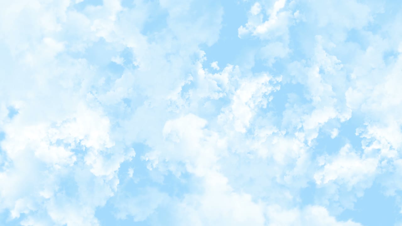 구름 사이를 날아다니는 4k