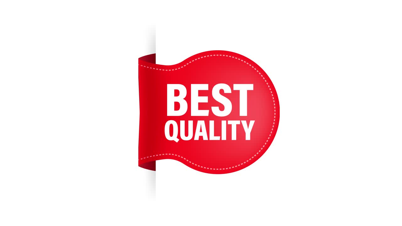 최고의 품질의 빨간 리본, 모든 목적을위한 훌륭한 디자인, 프리미엄 품질, 모션 그래픽