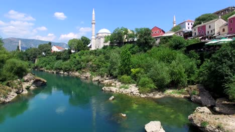 aerial view of mostar, bosnia and herzegovina