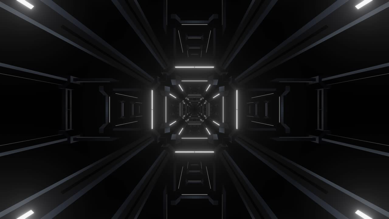 el túnel de neón futurista