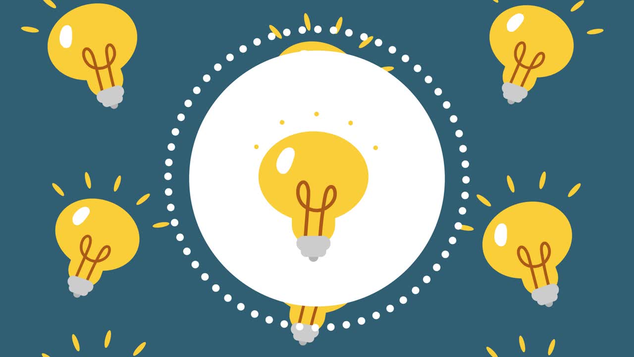 concepto de animación de la idea.