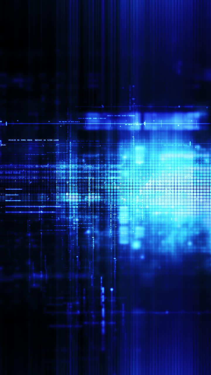 avanzado metaverso, telemetría de datos digitales de alta tecnología con números encriptados, visualización de fondo dinámico para formato de visualización de pantalla vertical de escritorio de computadora