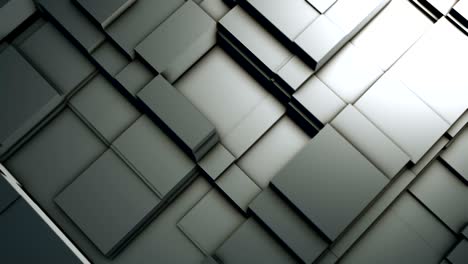 abstract background of moving metal blocks