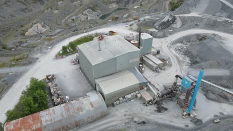 welsh slate ffestiniog quarry aerial footage