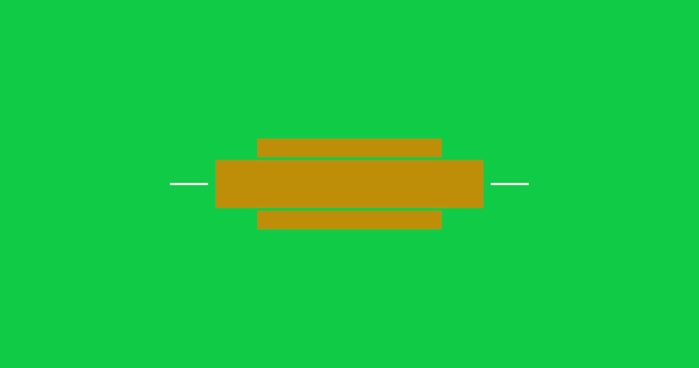 Lower thirds motion graphic elements with removal green screen background