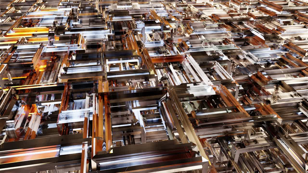 3d 스 큐브, 추상 비행, 원활한 루프, 4k 배경, 형광 빛, 반이는 네온 큐브 (cube network nodes and wires), 낮은 폴리 파동 3d 판타지 배경, 파동, 3d 렌더링