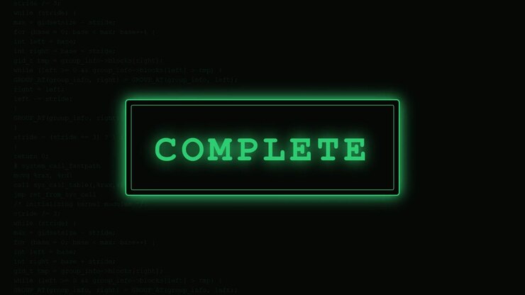 Barra di caricamento digitale in progresso su sfondo di codice informatico
