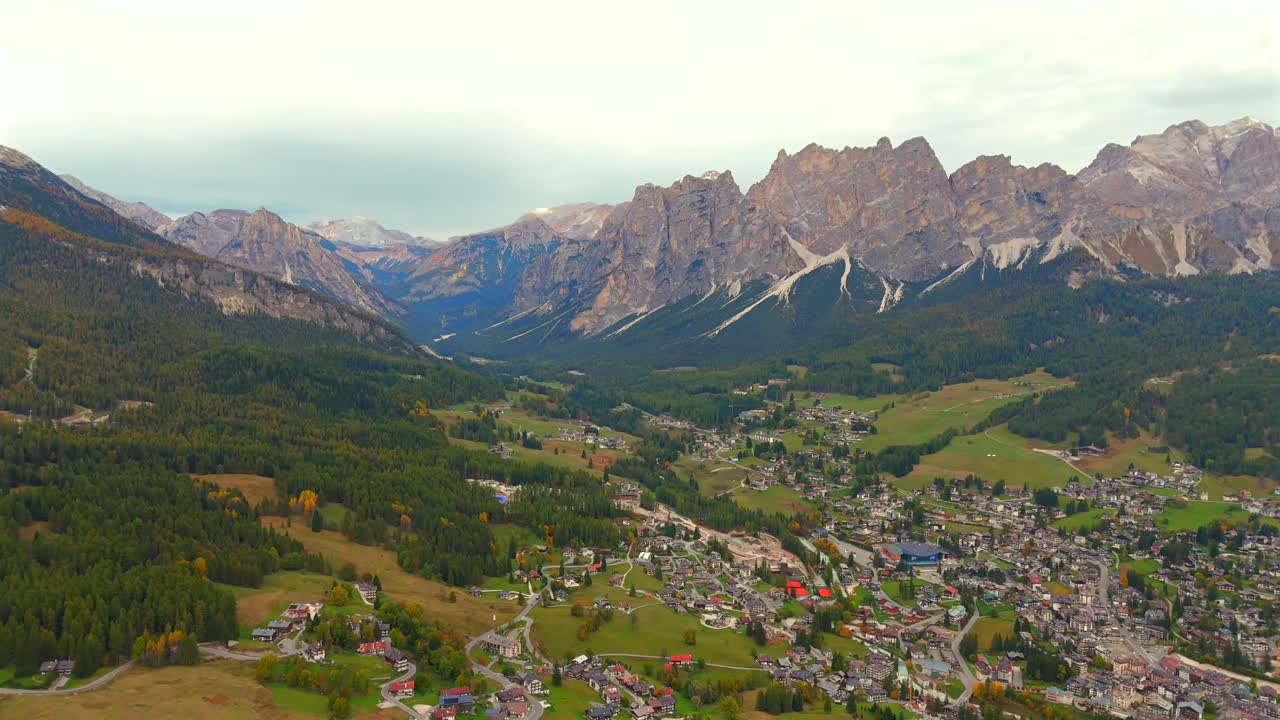 Soaring over Cortina’s snowy peaks, this drone captures the heart of the Dolomites.