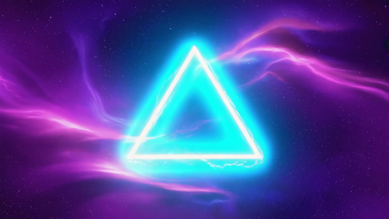 Neon Triangle in Galaxy