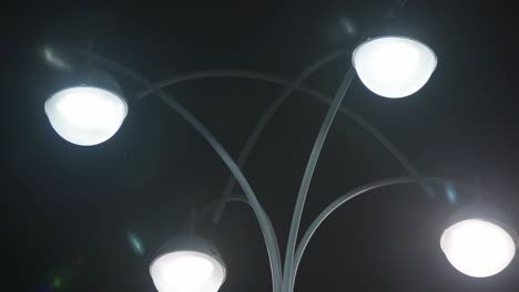 modern street lamp at night