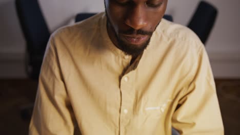 man working on a computer