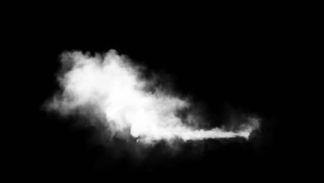 colorful smoke isolated on black background