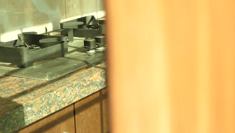 sunlit modern kitchen with granite countertops