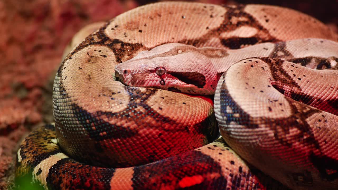primer plano de una boa constrictora