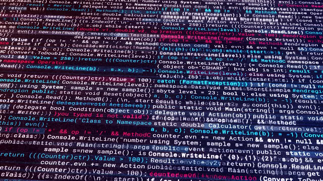 C# Code Examples on a Computer Screen