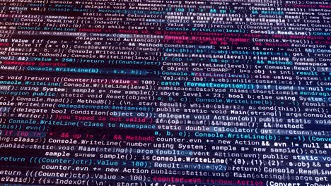 ejemplos de código c# en una pantalla de computadora