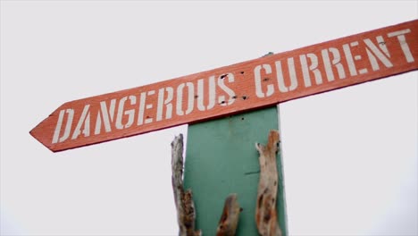 "dangerous corrent" wood  sign hawaii waimea bay