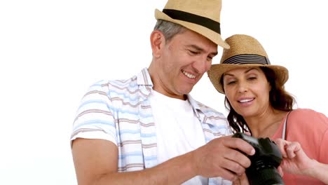 adult couple enjoying the moment with hat