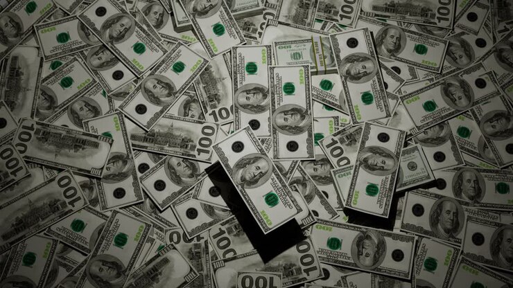 Us American Dollar Bills Money