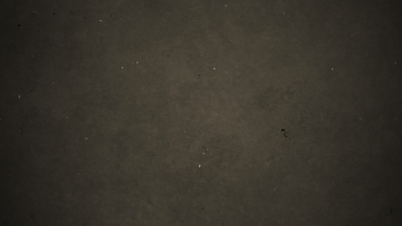 Seamless loop of dark muted sepia tone grunge background with flickering dust scratches noise and old vintage film grain overlay