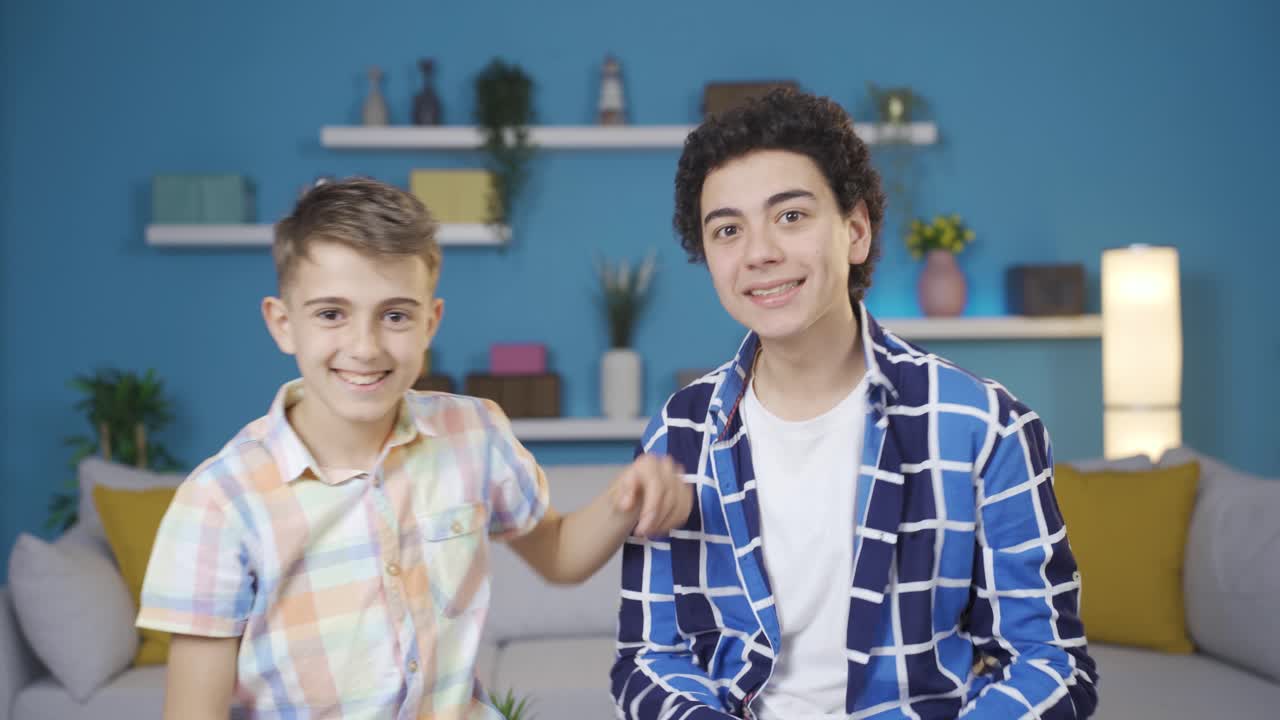 Two brothers who are funny and cheerful.