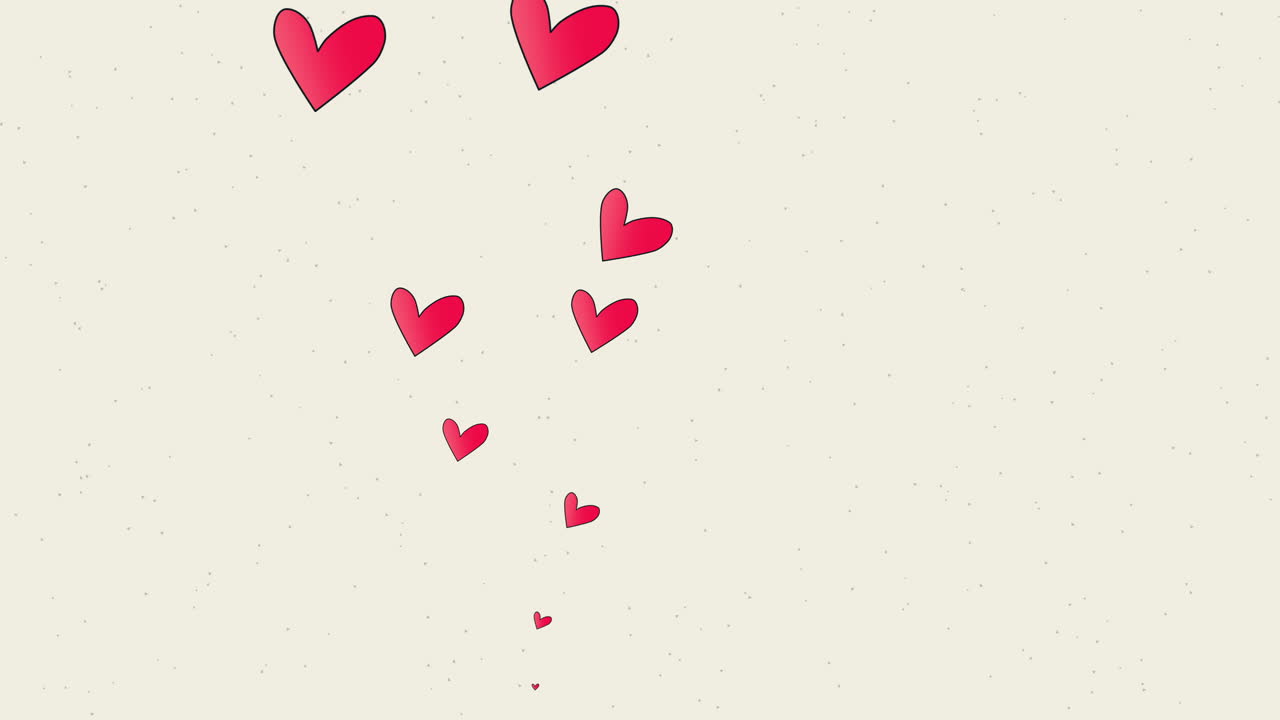 Animazione cuore romantico, sfondo luccicante di San Valentino 1