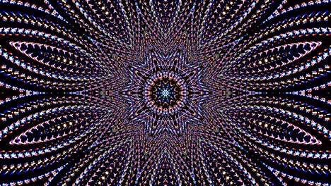 Bright abstract light governing full color, kaleidoscope,blue background