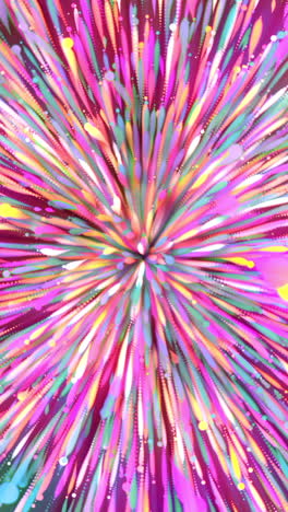 abstract colorful explosion art