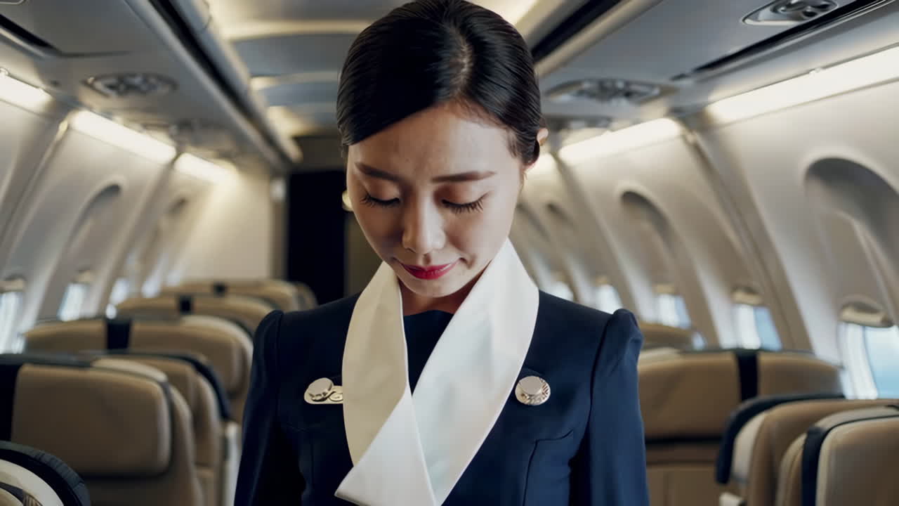 비행기 객실 의 승무원
