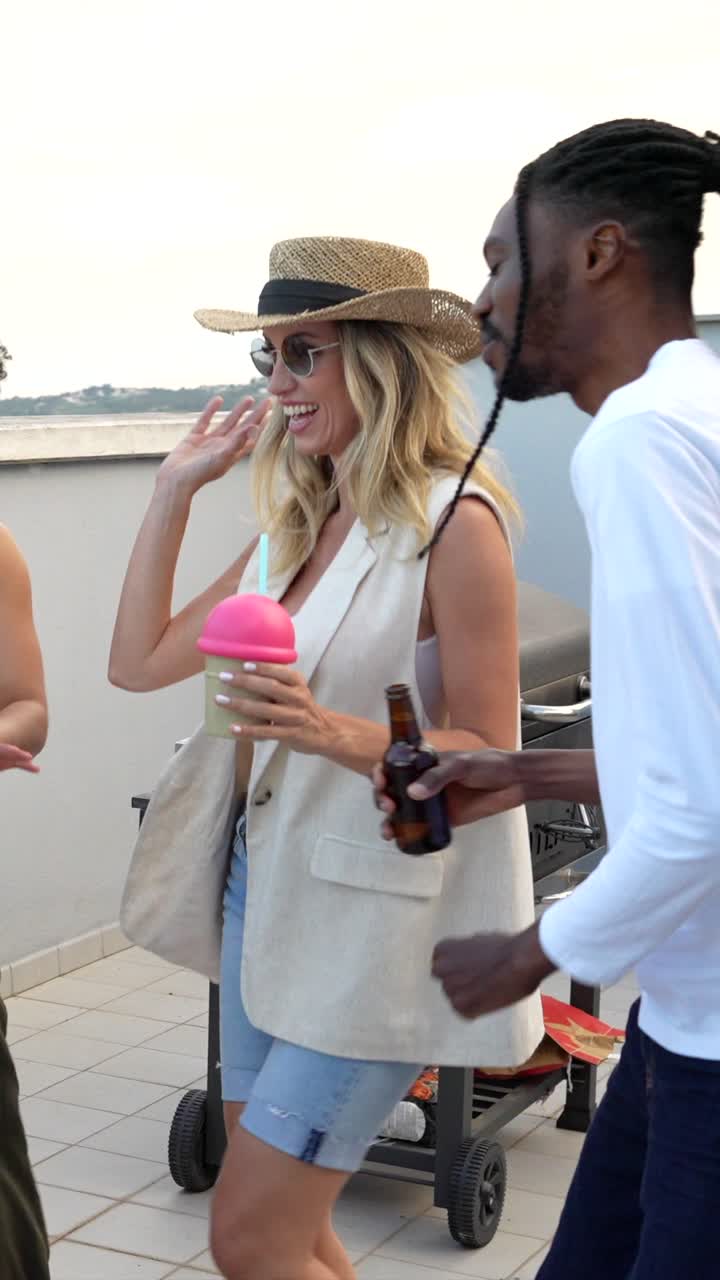 People having a party