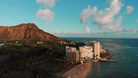aerial drone footage of honolulu, hawaii