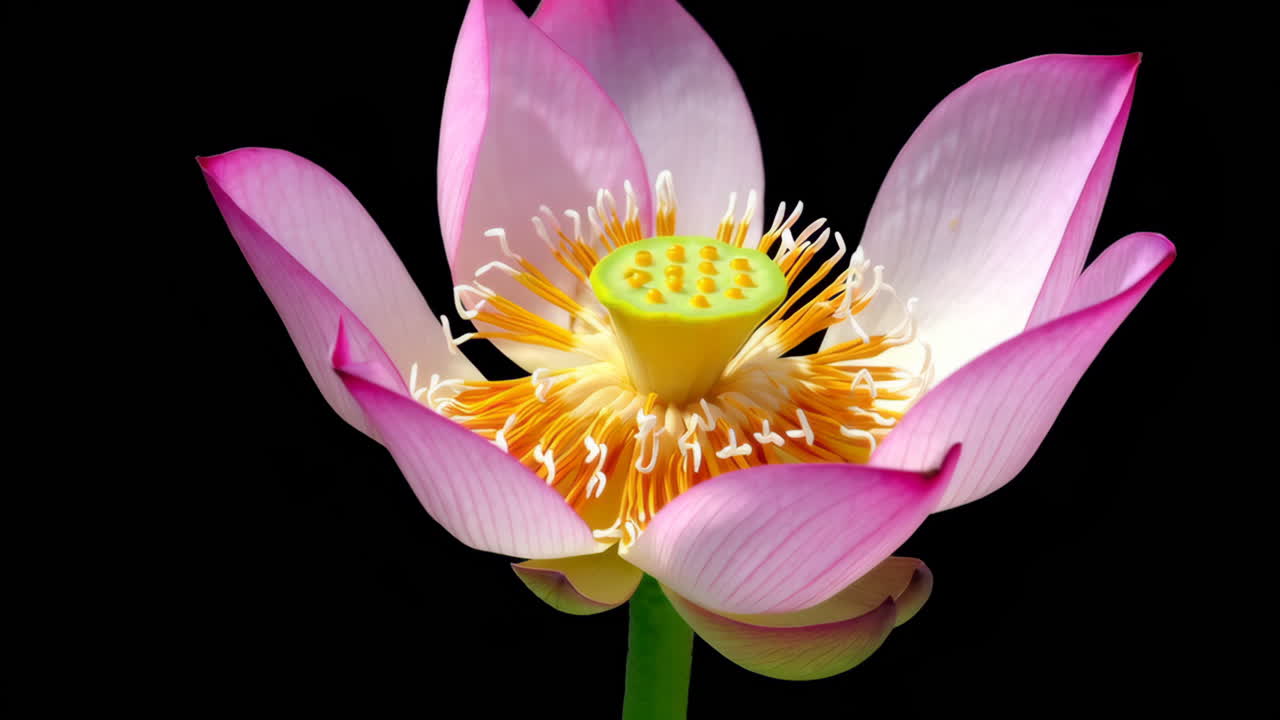 las flores de loto rosadas