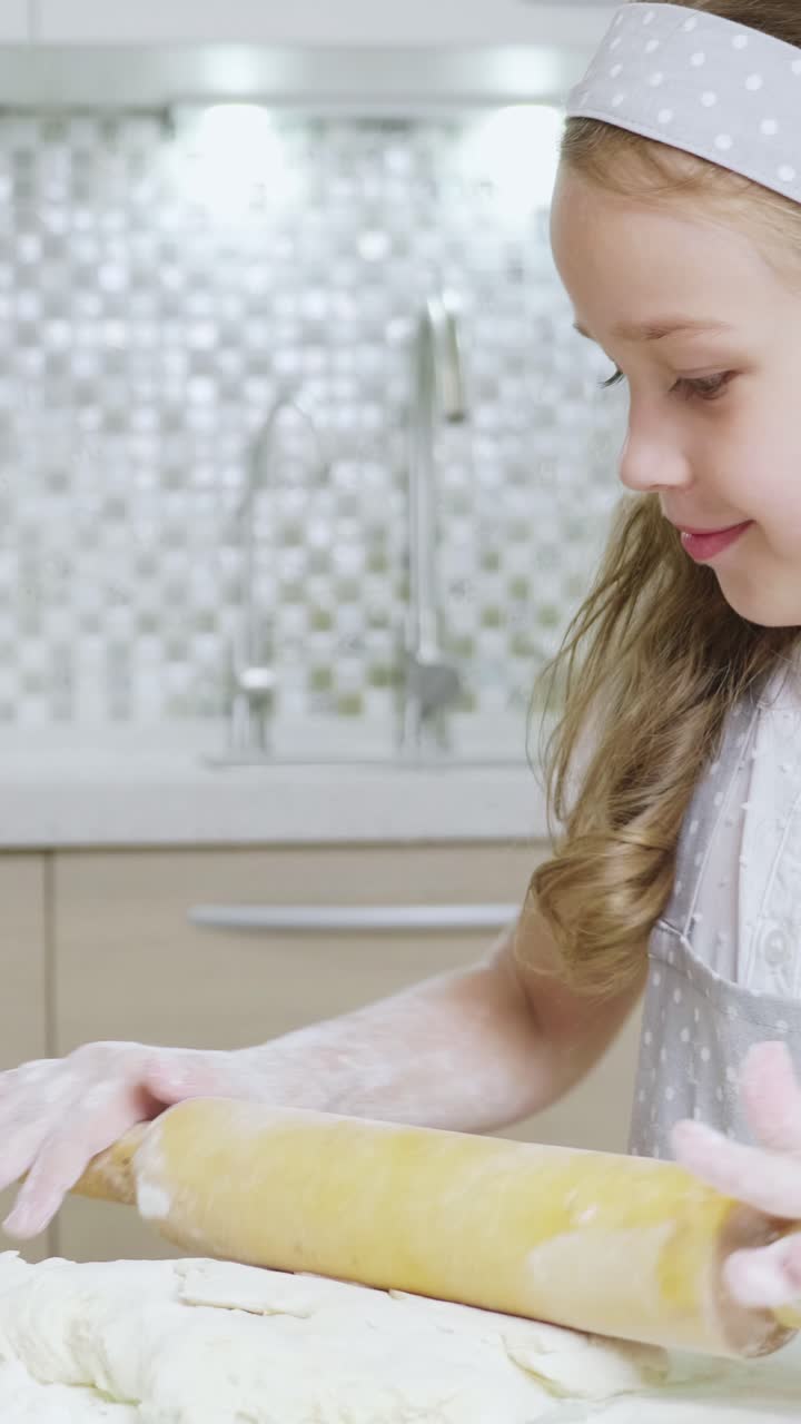 Girl Baking in the Kitchen