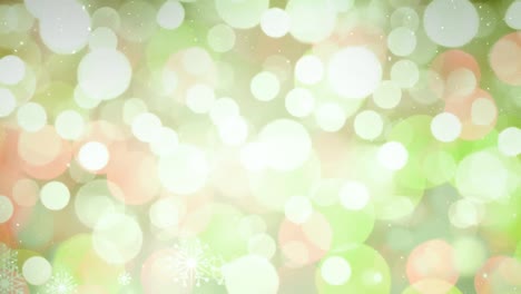 Falling-snow-with-bokeh-light-Christmas-circles