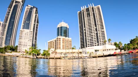 skyscrapers by the water in gold coast