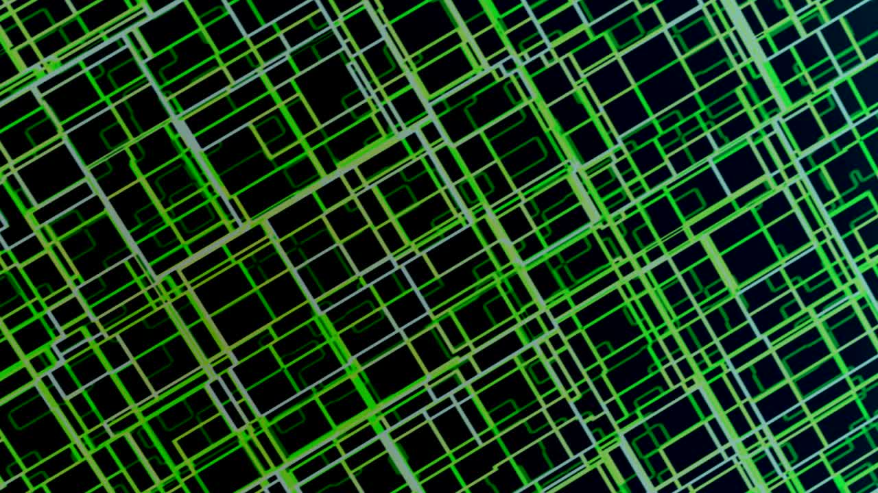 Hi tech abstract Futuristic Digital Technology Background 3D Animation 4K