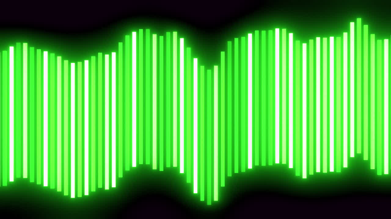 네온 녹색 비주얼라이저
