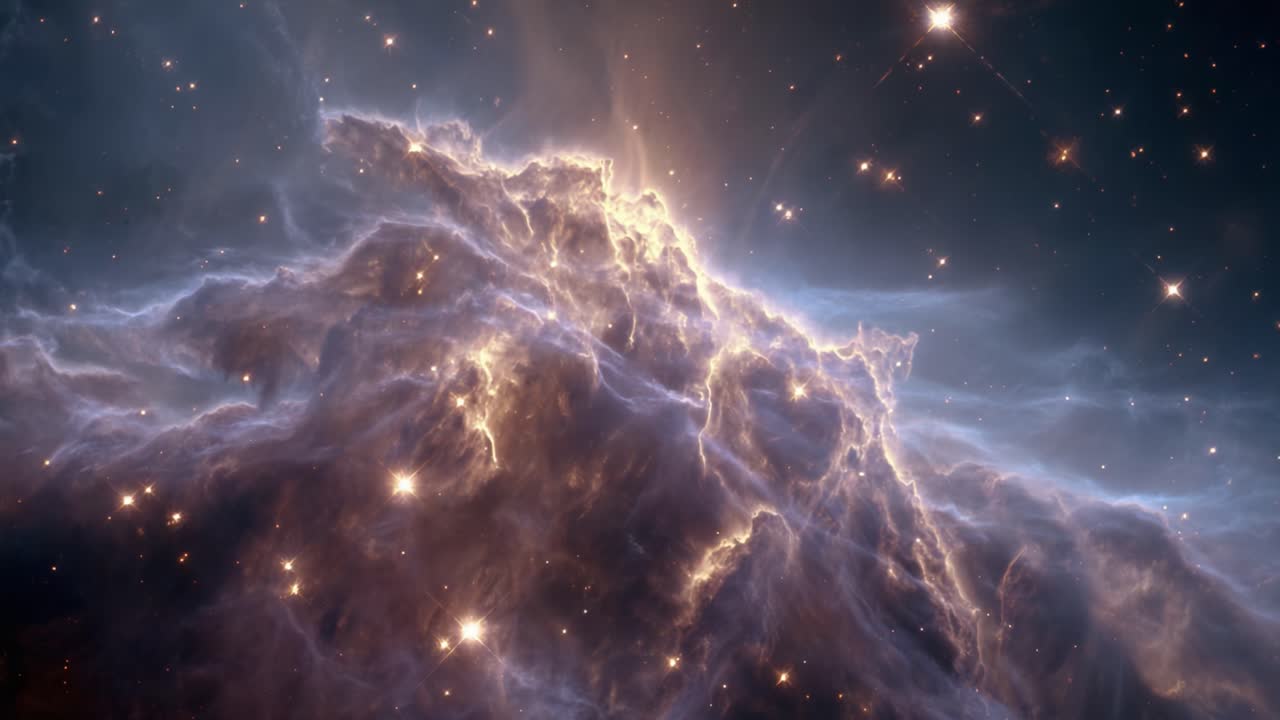A Majestic Cosmic Cloud: Exploring the Ethereal Beauty of Nebulae and Star Formation in the Depths of the Universe Revealed by Advanced Telescopic Technology