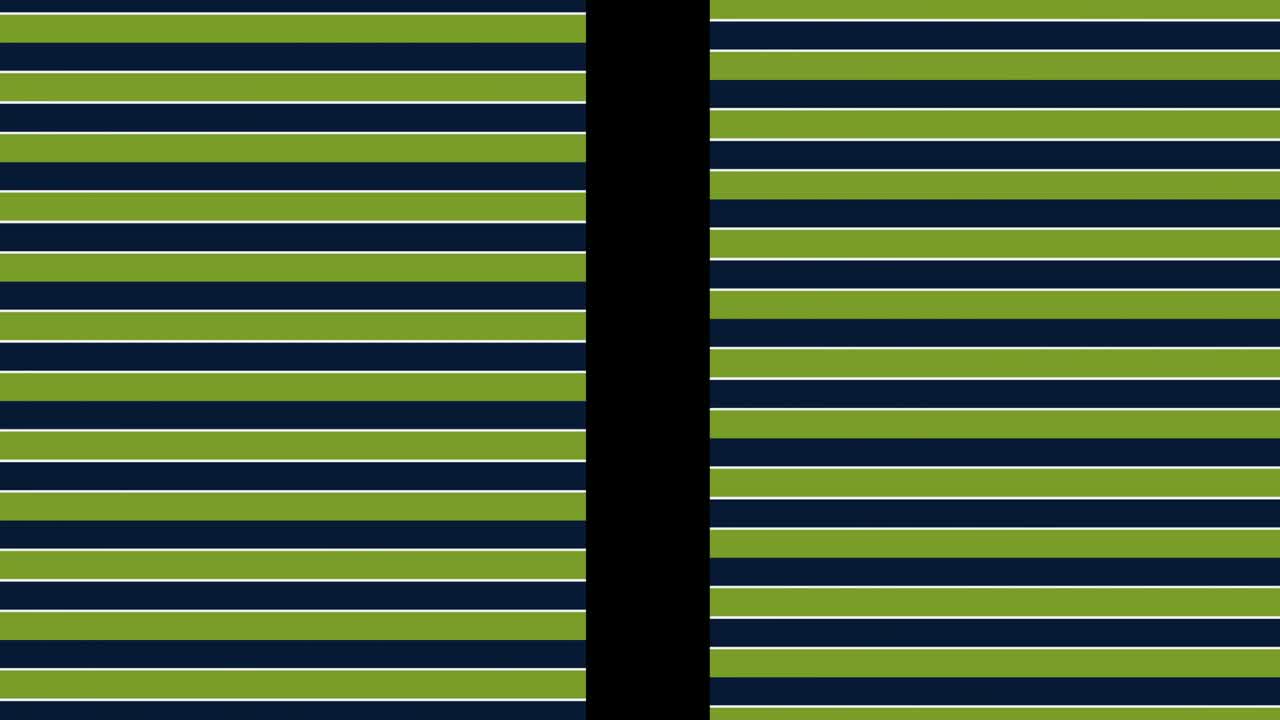 animación compuesta por rayas de colores intersectadas.