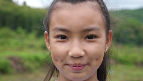 asian girl smiling
