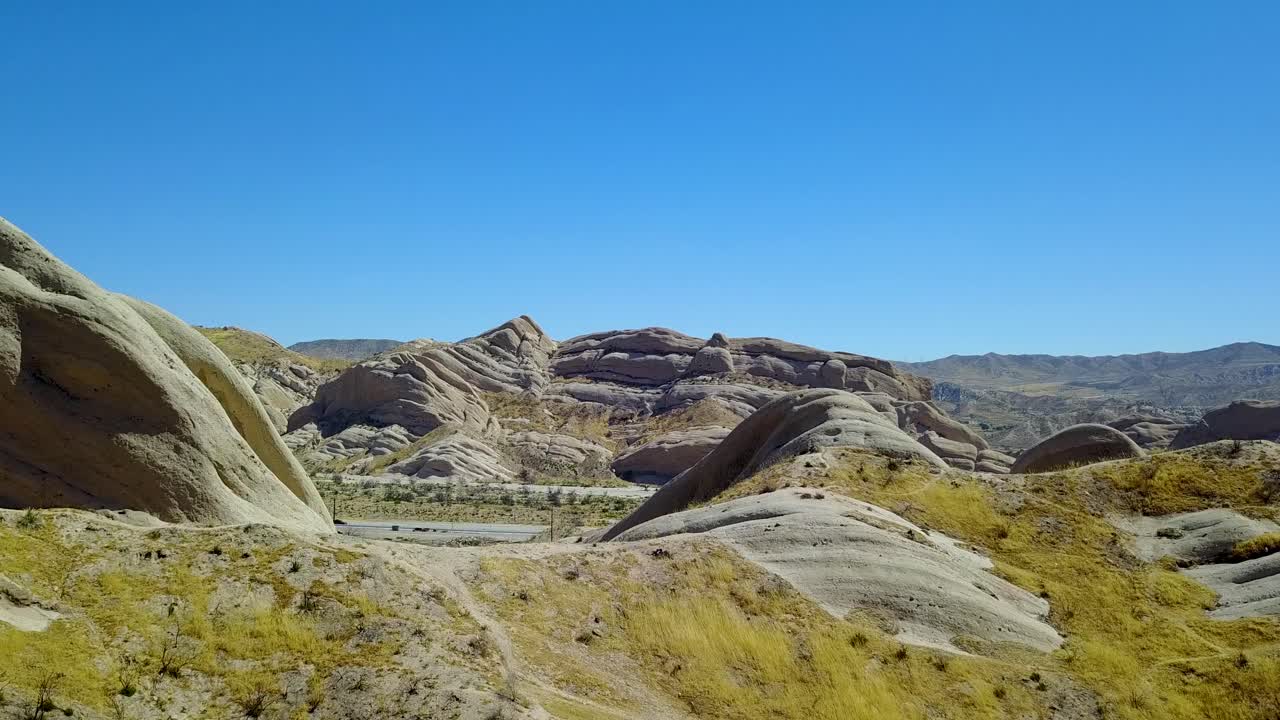 Country Rock Formations, California USA, Drone